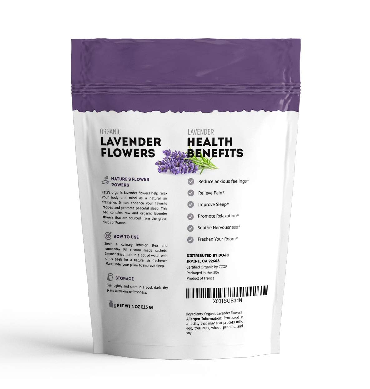 πΈ Organic Dried Lavender Flowers (4 oz) - Image 2