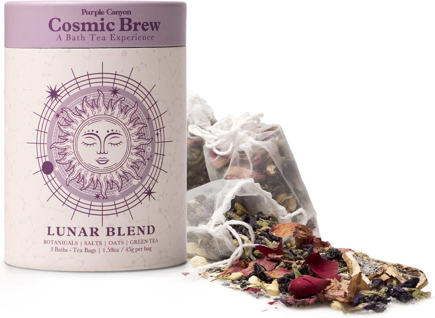 🛁 Lunar Blend Bath Tea by Purple Canyon – 3-Pack